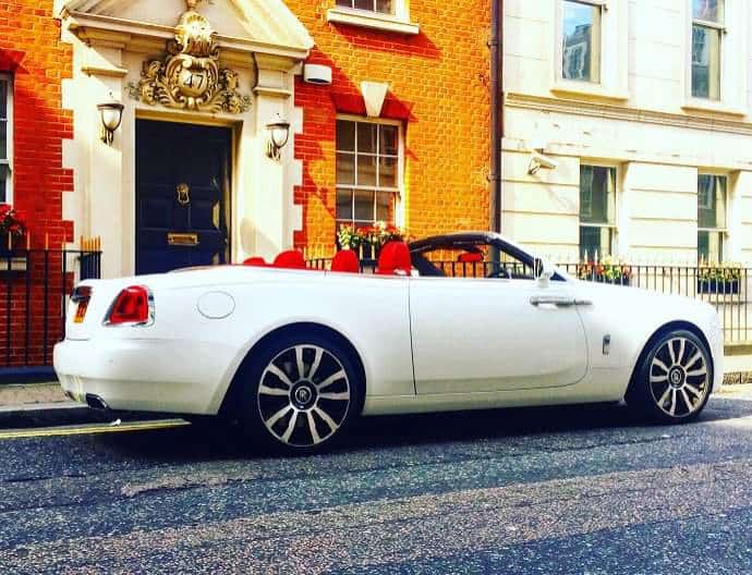 Rolls Royce Dawn Hire & Car Rental in London